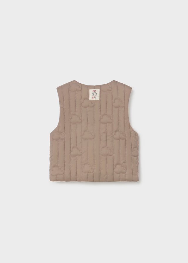 Mayoral Brown/Cream Reversible Gilet