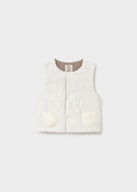 Mayoral Brown/Cream Reversible Gilet