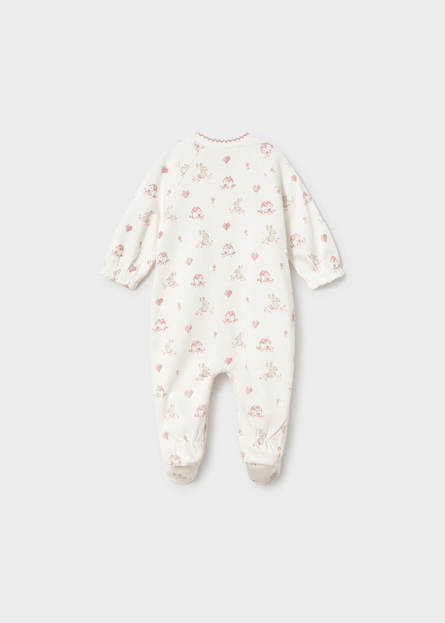 Mayoral Pink Bunny Sleepsuits