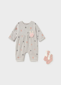 Mayoral Bunny Romper with Socks