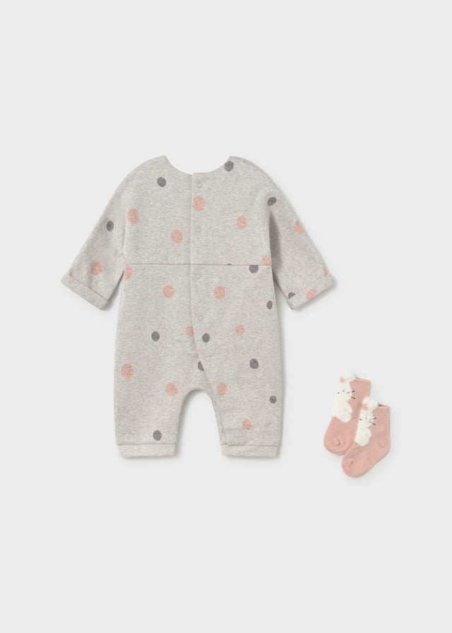 Mayoral Bunny Romper with Socks