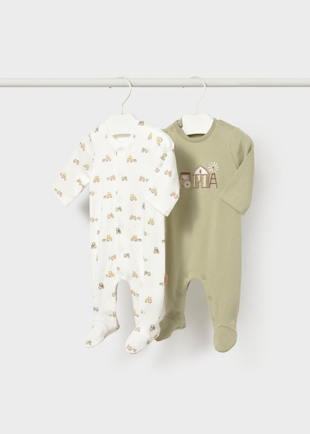Mayoral Tractor Sleepsuits