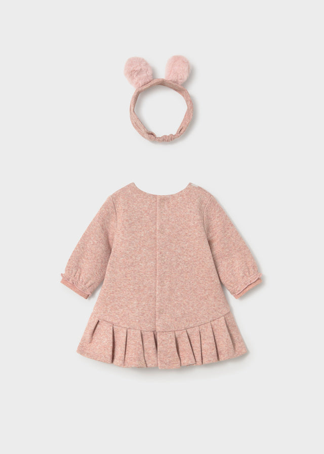 Mayoral Pink Bunny Dress with Headband
