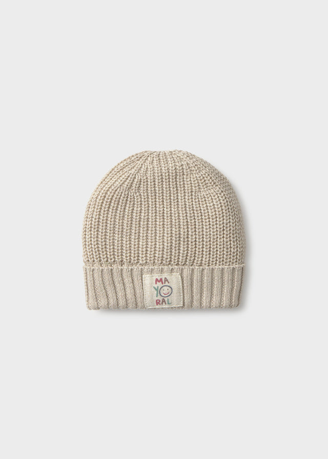 Mayoral Beige Knit Hat