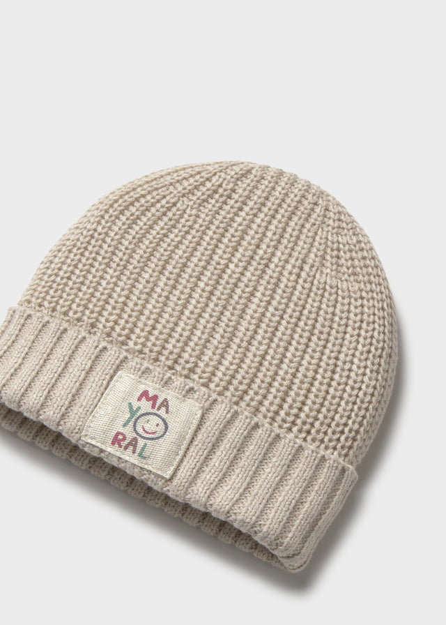 Mayoral Beige Knit Hat