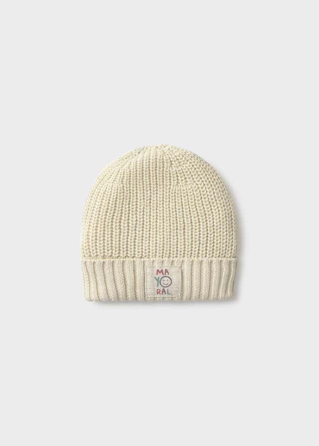 Mayoral Cream Knit Hat