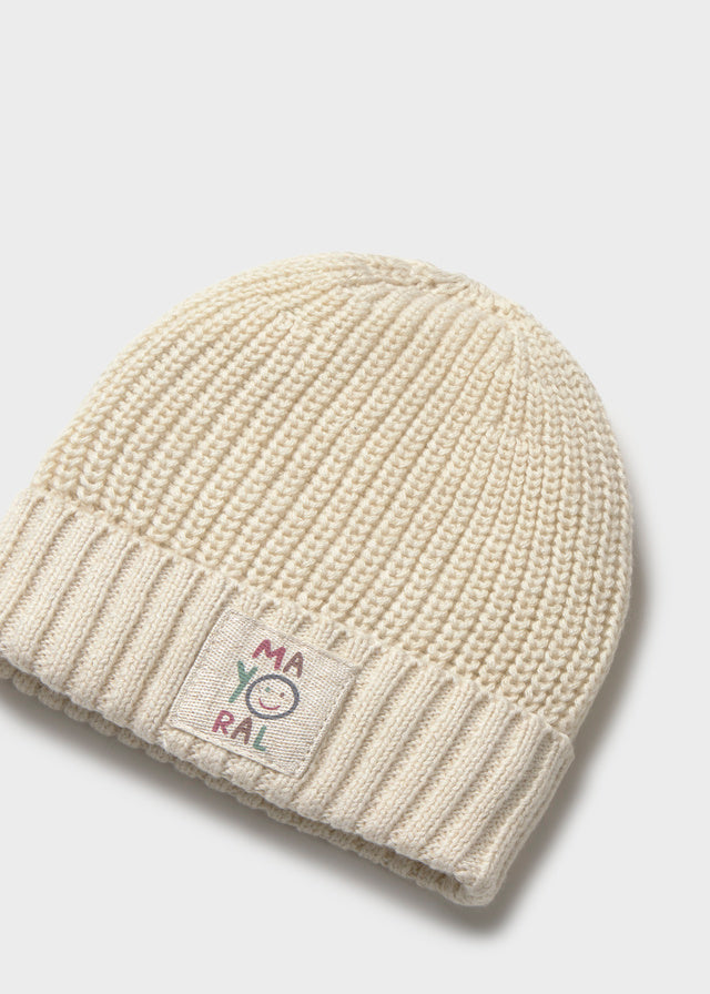 Mayoral Cream Knit Hat