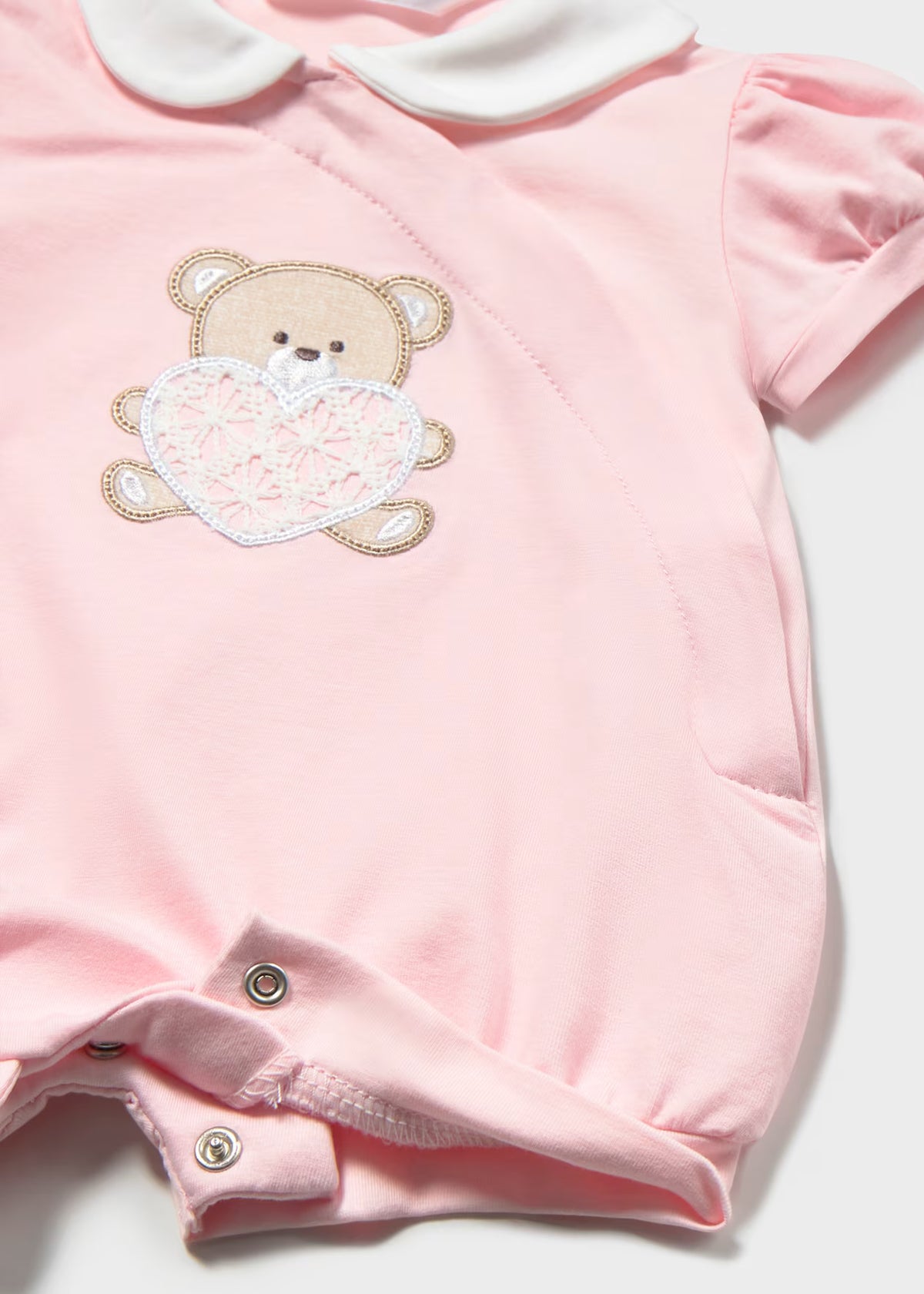 Mayoral Pink Bear Rompers
