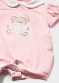 Mayoral Pink Bear Rompers
