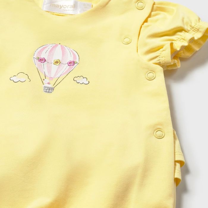 Mayoral Yellow Hot Air Balloon Romper