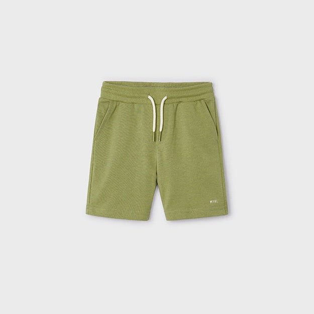 Mayoral Green Fleece Shorts