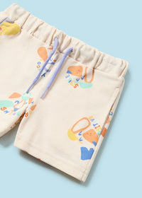 Mayoral Dog Print Shorts