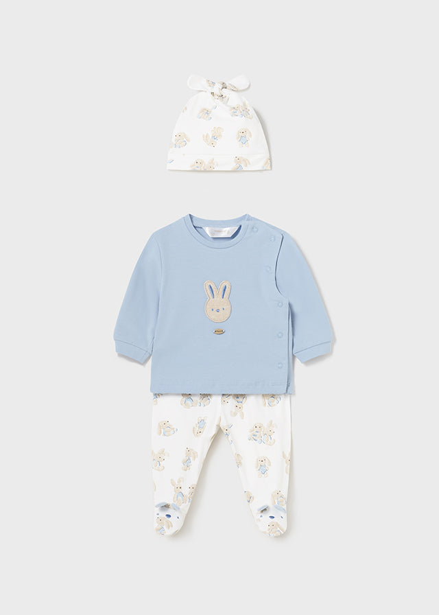 Mayoral Blue Bunny set with Hat