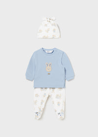 Mayoral Blue Bunny set with Hat