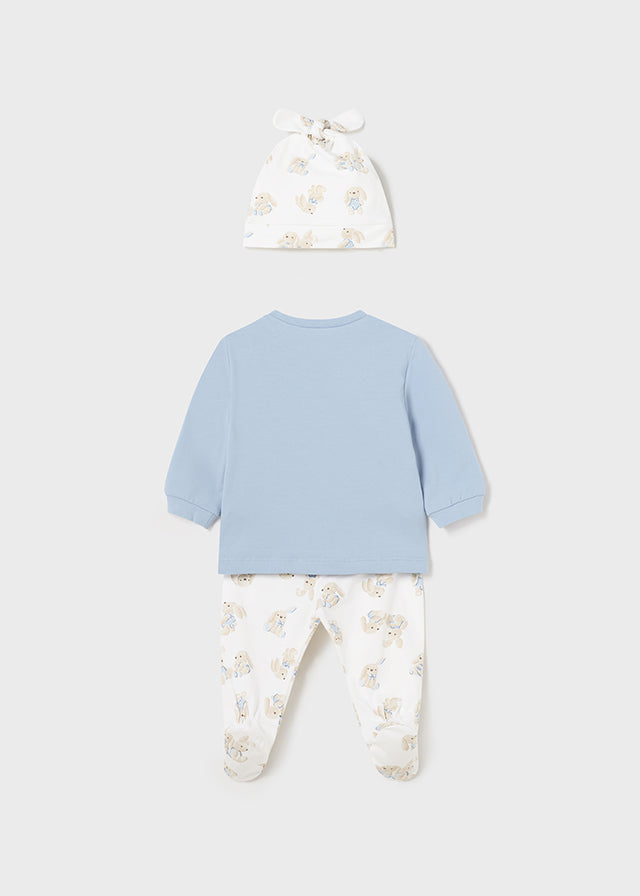 Mayoral Blue Bunny set with Hat