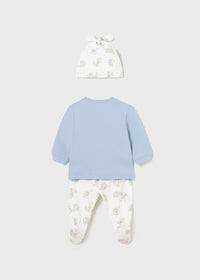 Mayoral Blue Bunny set with Hat