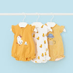 Mayoral Yellow Chick Short Rompers
