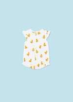 Mayoral Yellow Chick Short Rompers