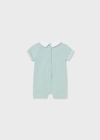 Mayoral Elephant Mint Green Short Romper