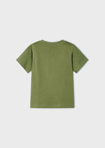 Mayoral Green Car Short Sleeve T-shirt