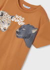 Mayoral Orange Jungle Short Sleeve T-shirt