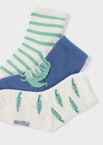 Mayoral Crocodile Set of 3 Socks