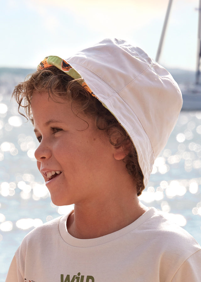Mayoral Green Tiger Reversible Hat