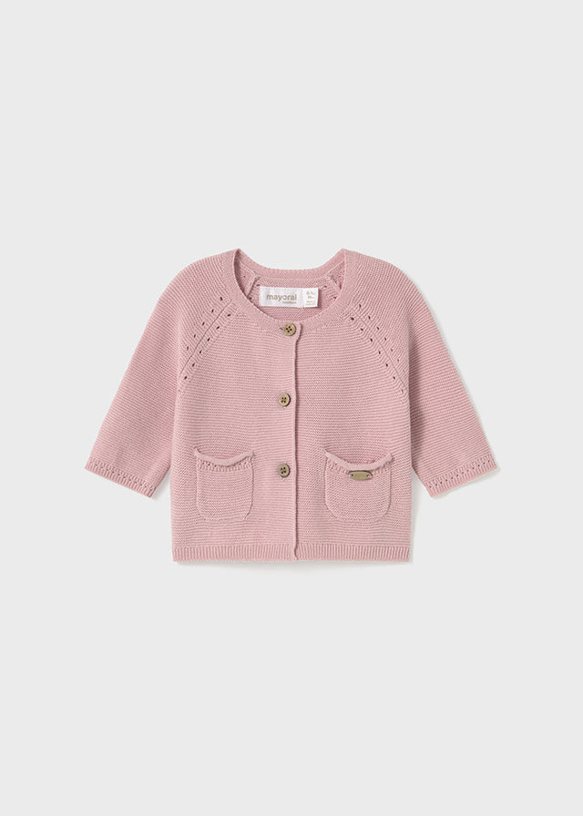 Mayoral Pink Knitted Cardigan