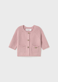 Mayoral Pink Knitted Cardigan