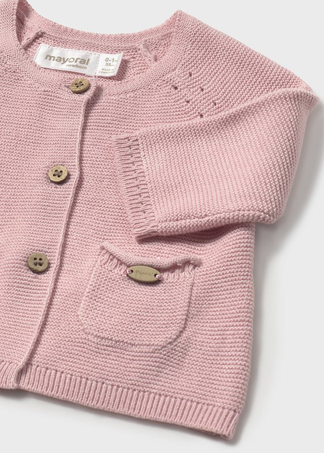 Mayoral Pink Knitted Cardigan