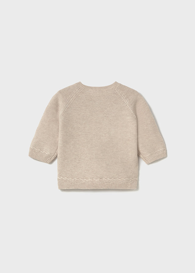 Mayoral Beige Knitted Cardigan