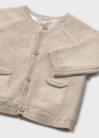 Mayoral Beige Knitted Cardigan