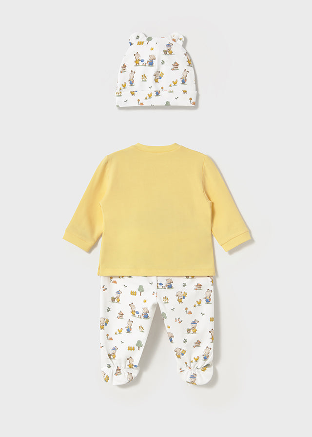 Mayoral Yellow Bunny set with Hat