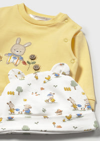 Mayoral Yellow Bunny set with Hat
