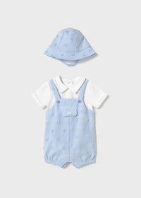 Mayoral Blue Romper with Hat