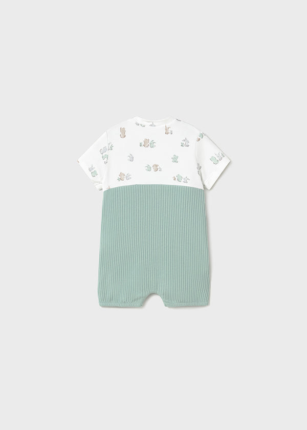 Mayoral Jade Green Short Dungaree