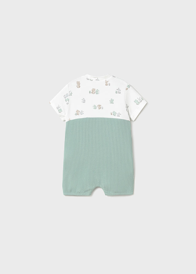 Mayoral Jade Green Short Dungaree