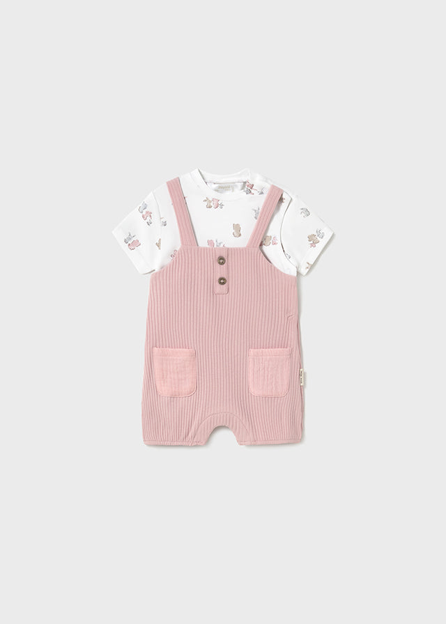 Mayoral Rose Pink Short Dungaree