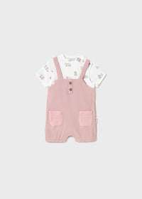 Mayoral Rose Pink Short Dungaree
