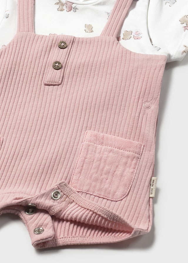 Mayoral Rose Pink Short Dungaree