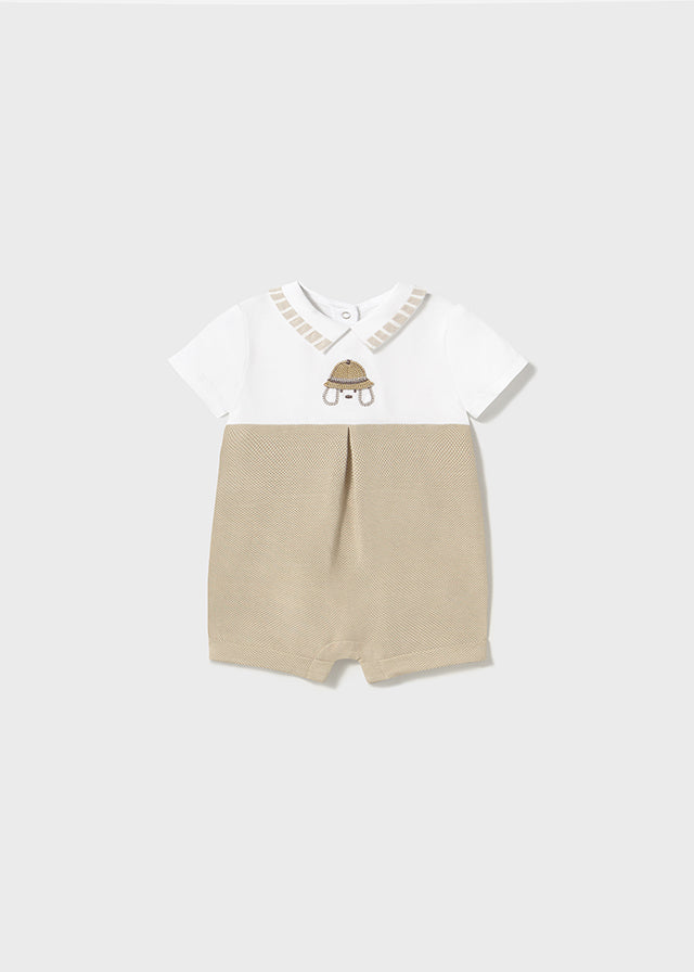Mayoral Beige/White Rompers