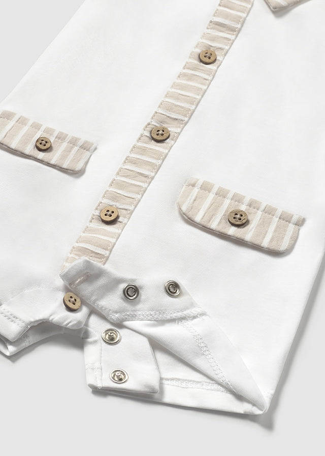 Mayoral Beige/White Rompers