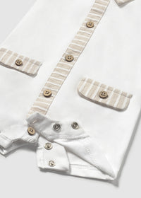 Mayoral Beige/White Rompers