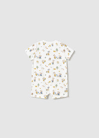 Mayoral Yellow Farm/Bunny Print Rompers