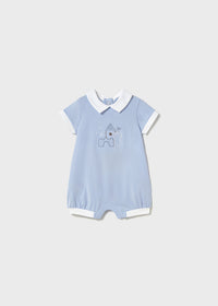 Mayoral Sky Blue Sandcastle Romper