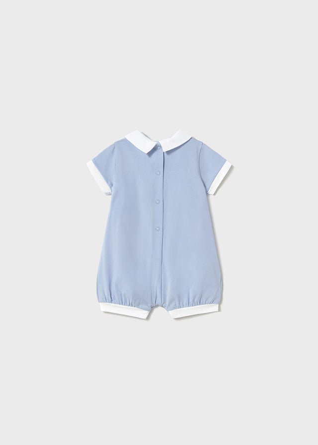 Mayoral Sky Blue Sandcastle Romper