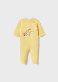 Mayoral  Yellow/Print Bunny Sleepsuits