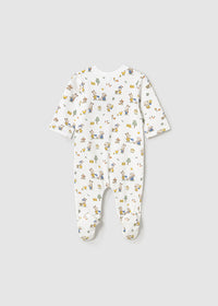Mayoral  Yellow/Print Bunny Sleepsuits
