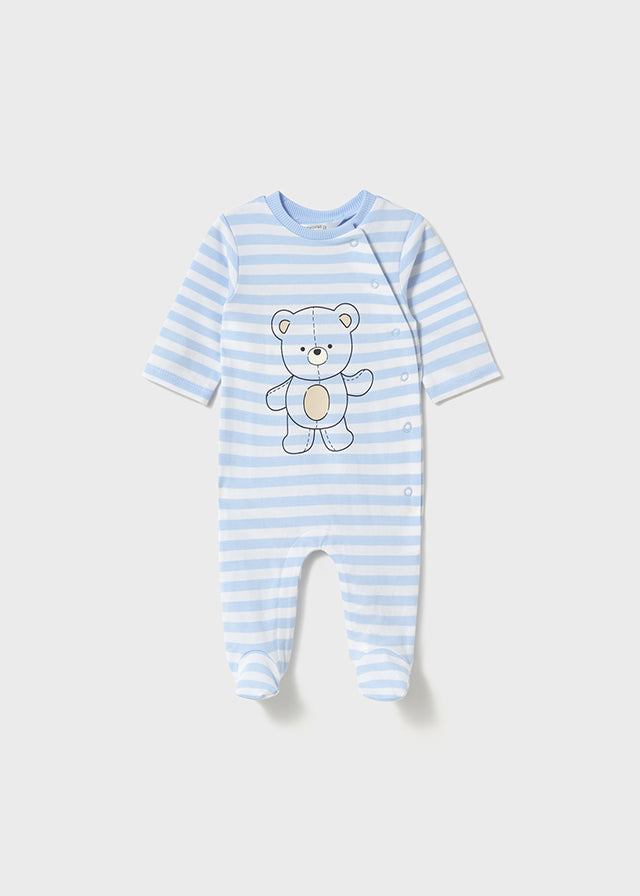 Mayoral Blue Bear Sleepsuits