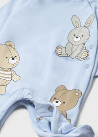 Mayoral Blue Bear Sleepsuits